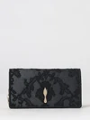 bettina embroidered lace mini bag with chain strap