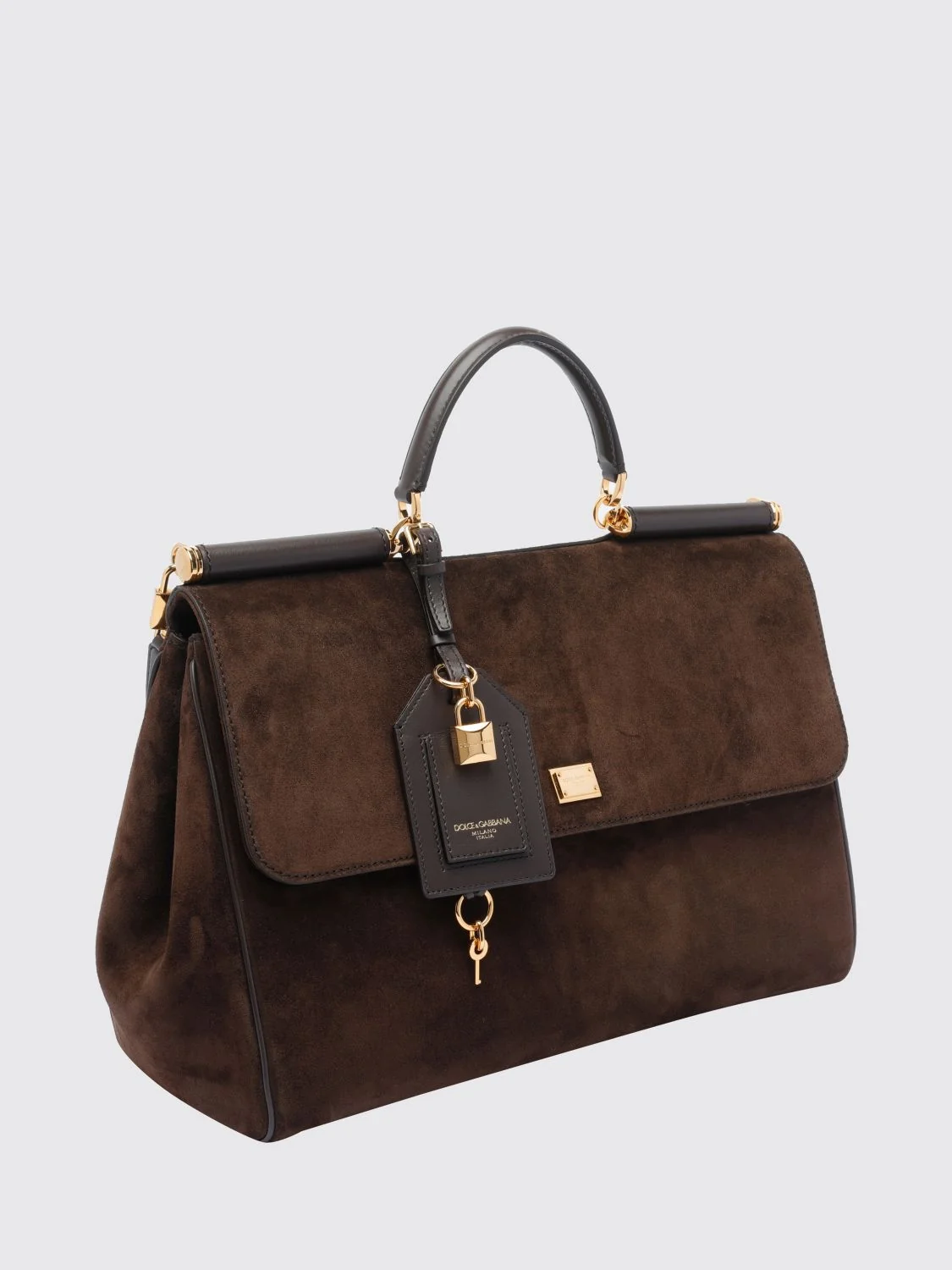 my sicily suede handbag with charm