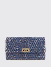 rockstud spike tweed mini handbag with embroidery