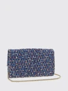 rockstud spike tweed mini handbag with embroidery