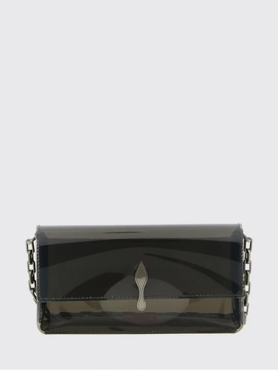 bettina pvc mini crossbody bag with metallic logo