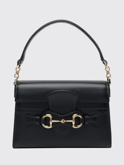 horsebit duomo smooth calf leather mini handbag with logo detail