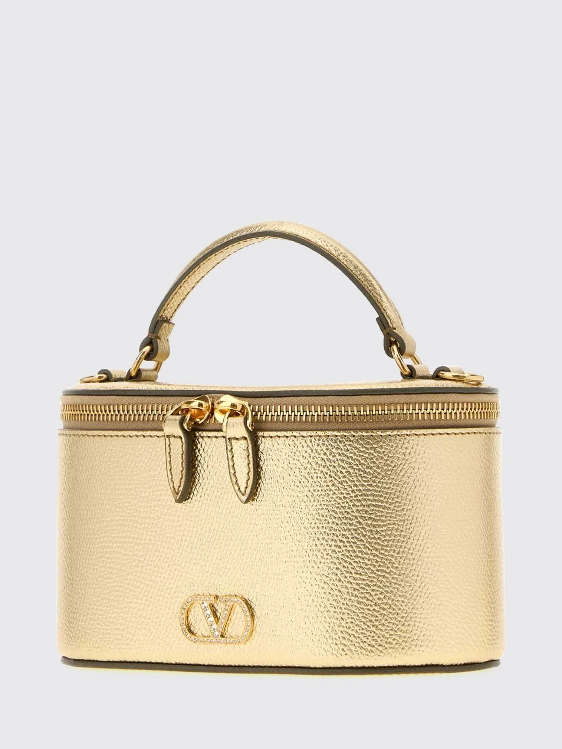 vlogo signature grained calfskin mini handbag