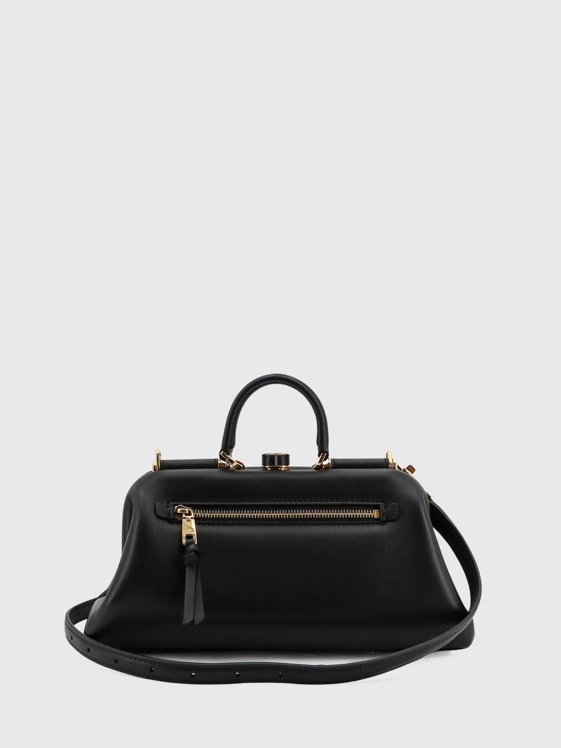DOLCE amp; GABBANA OS grandma nappa leather handbag with tubular handle
