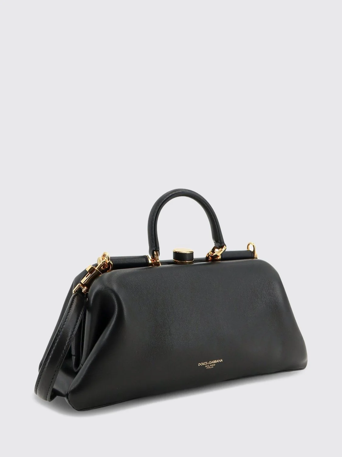 grandma nappa leather handbag with tubular handle