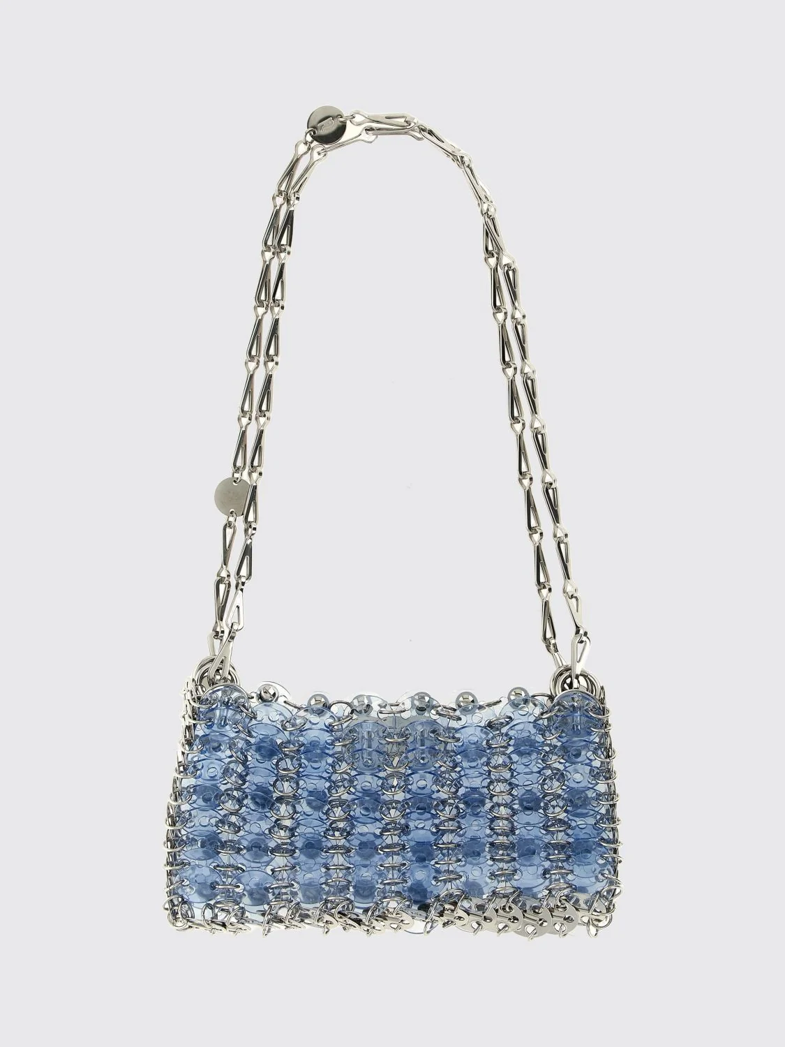 1969 nano shoulder bag in resin and metal mesh