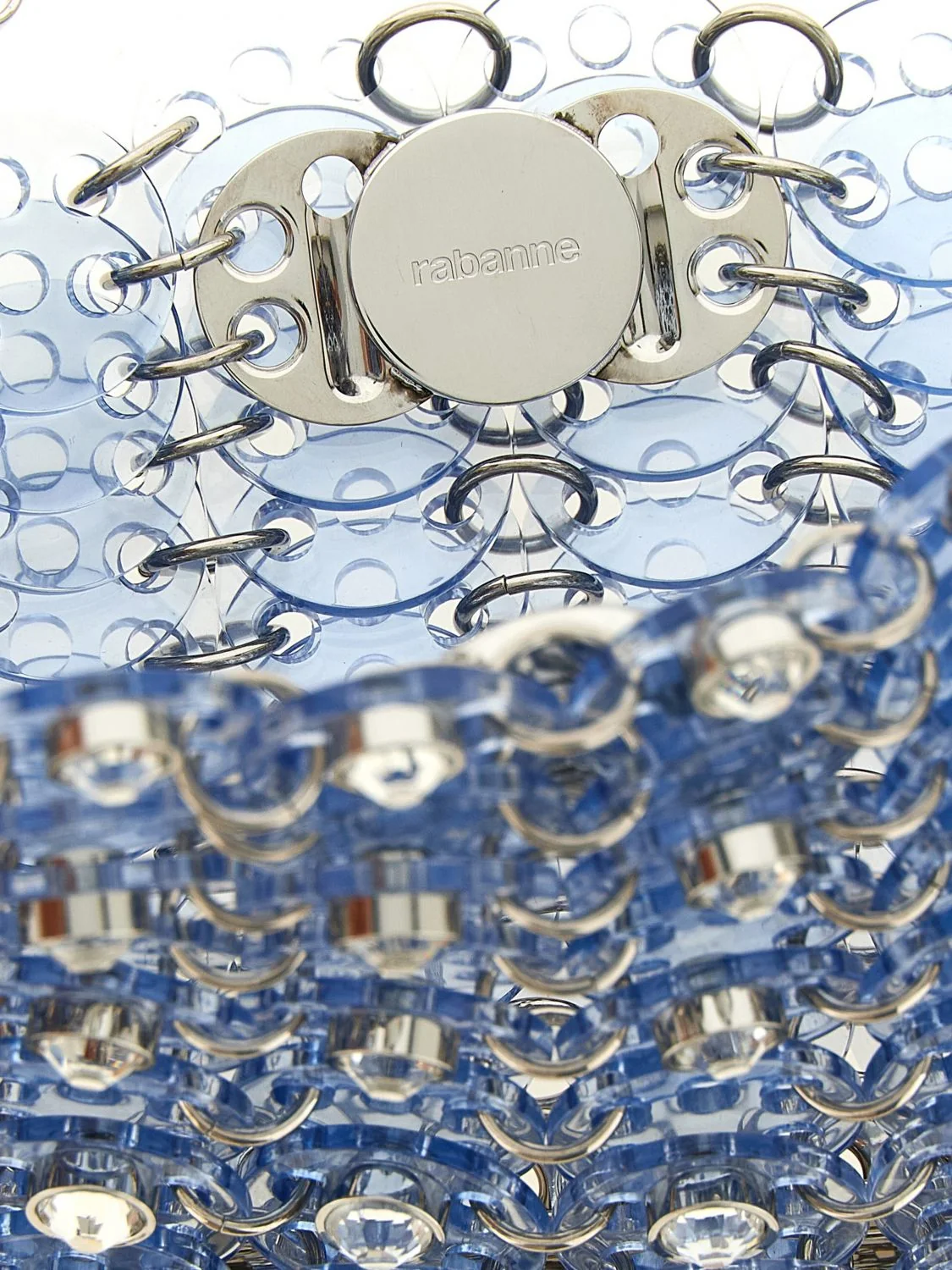1969 nano shoulder bag in resin and metal mesh