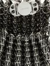 iconic chain 1969 bag in steel metal mesh with magnetic closure