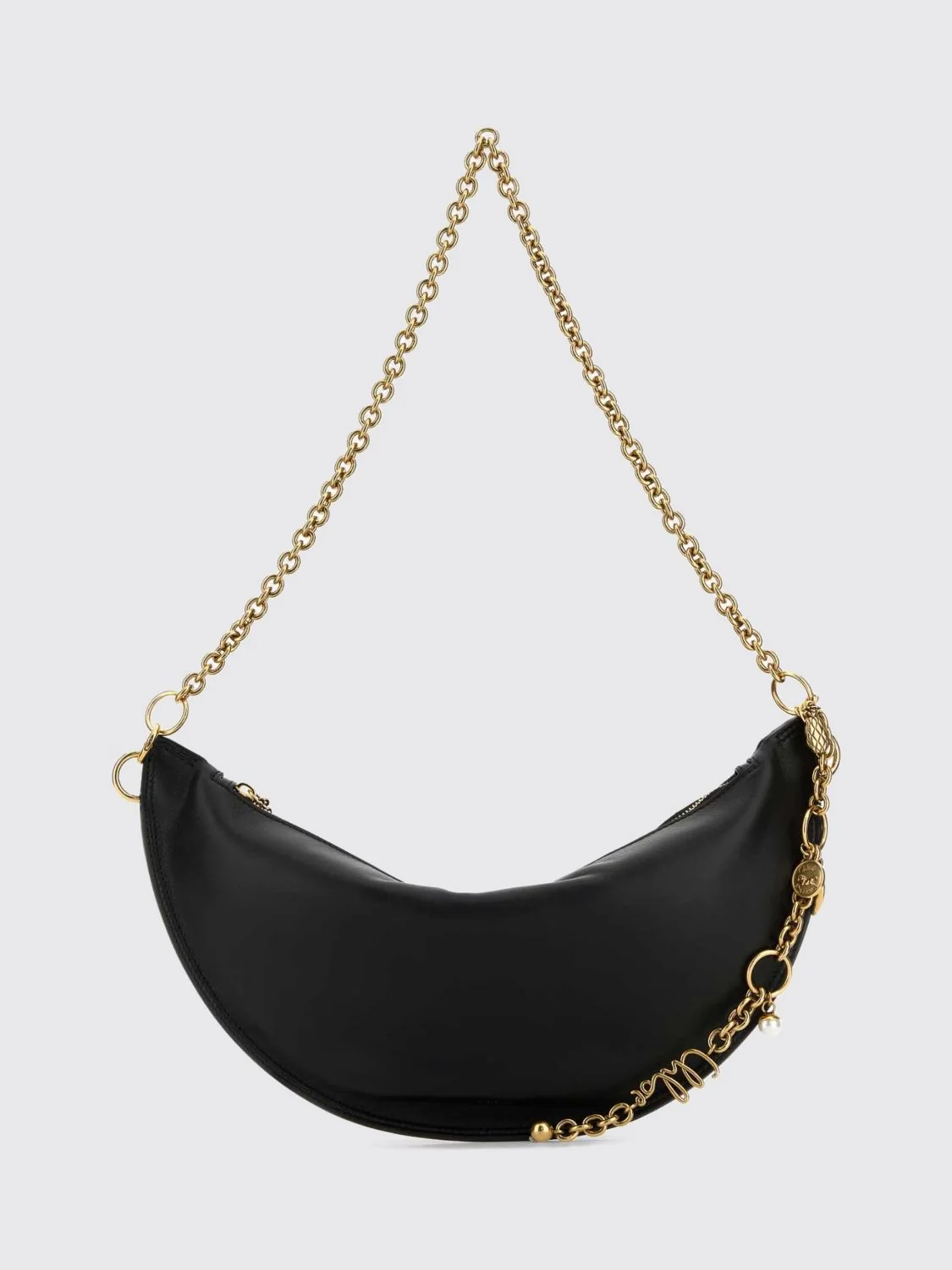 chloé icons hobo bag in lambskin with metal mesh handle