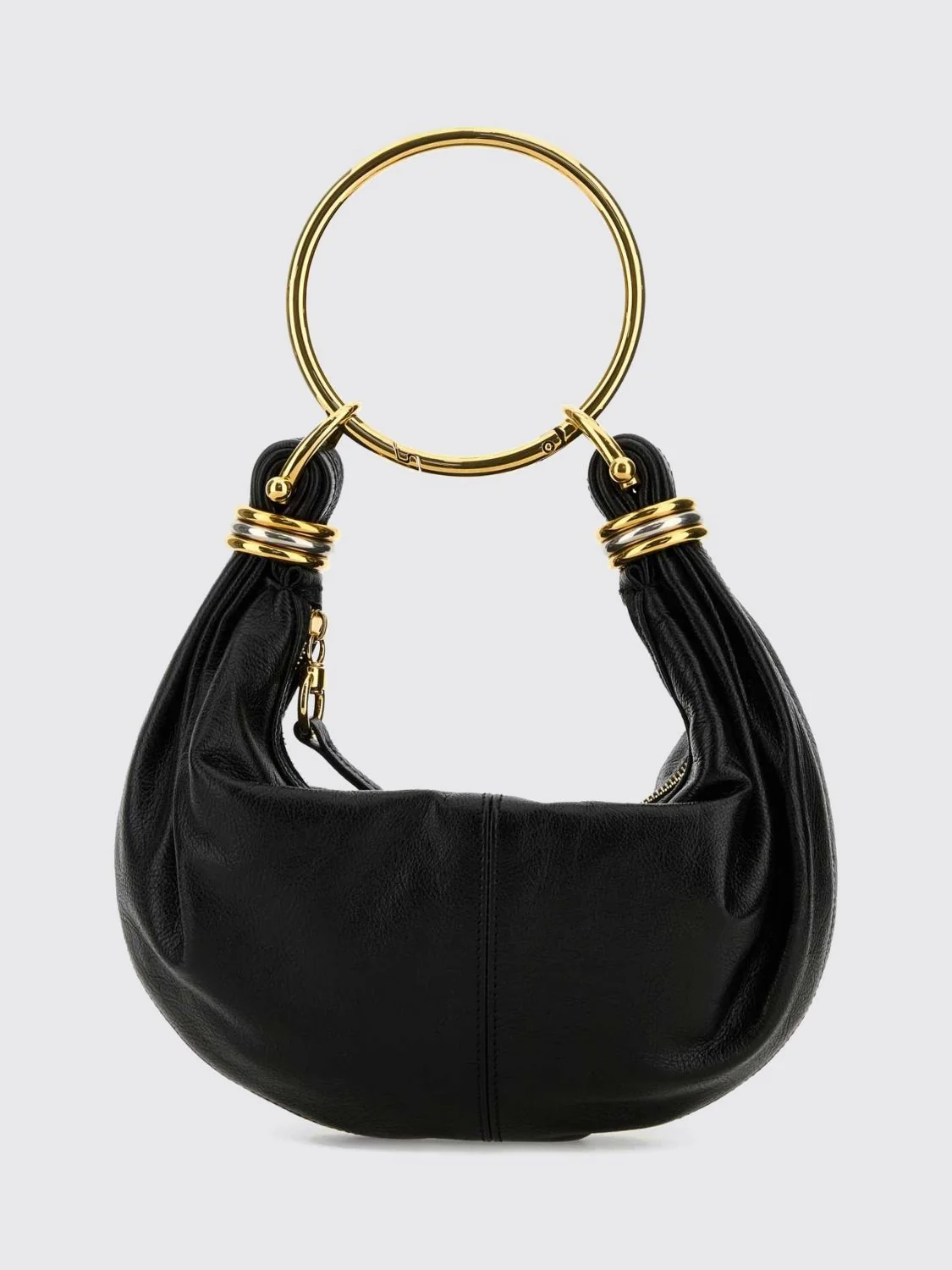 CHLOÉ OS chloé bracelet smooth calfskin leather handbag with metallic handle