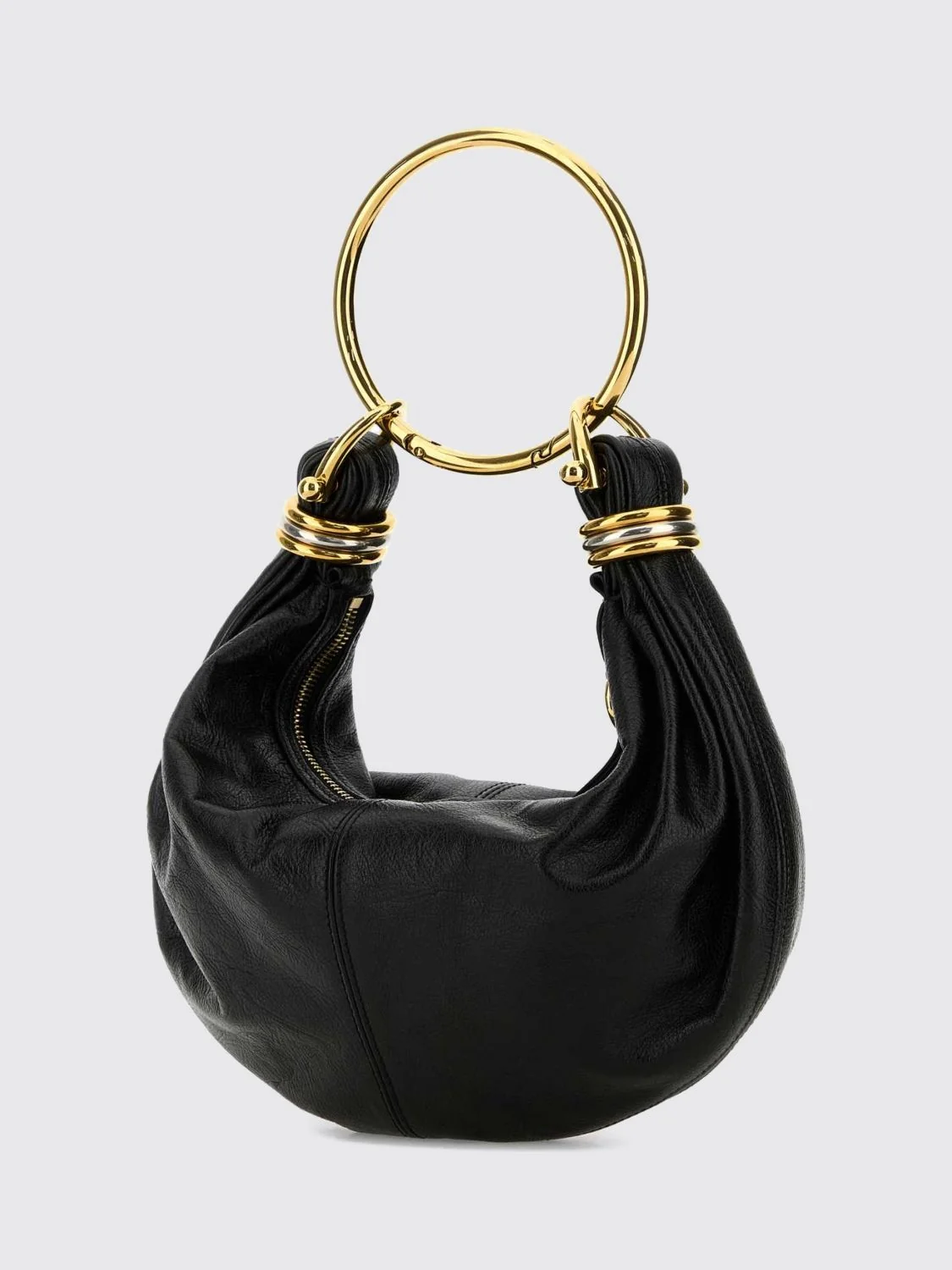 chloé bracelet smooth calfskin leather handbag with metallic handle