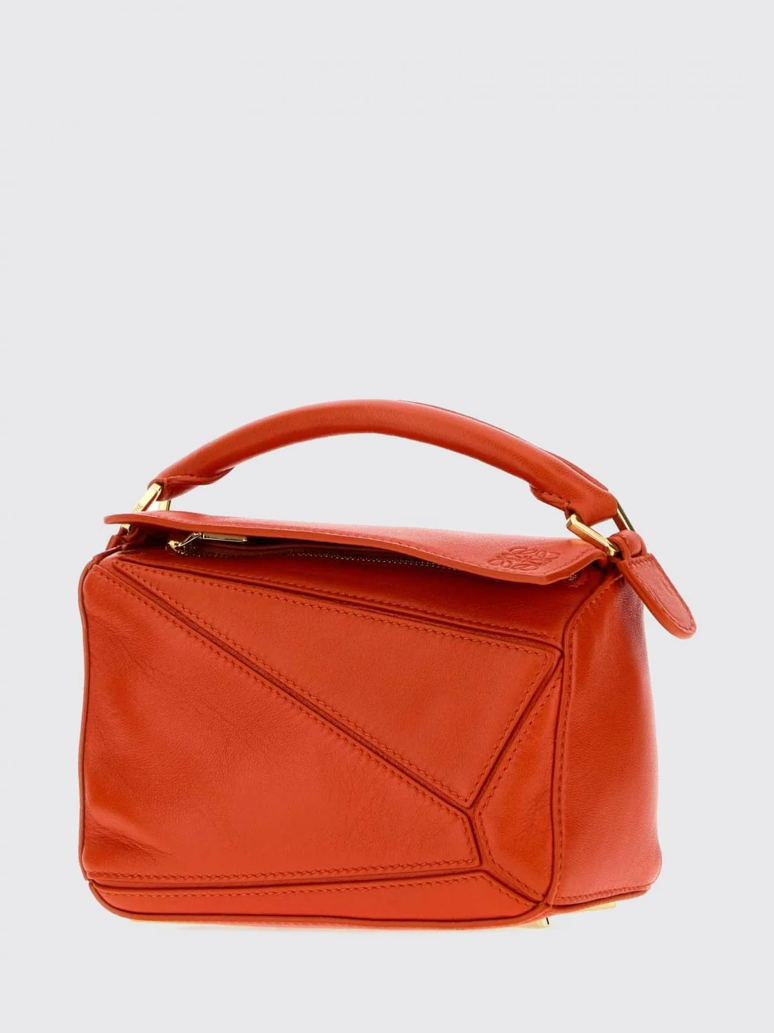mini puzzle asymmetric lamb nappa handbag