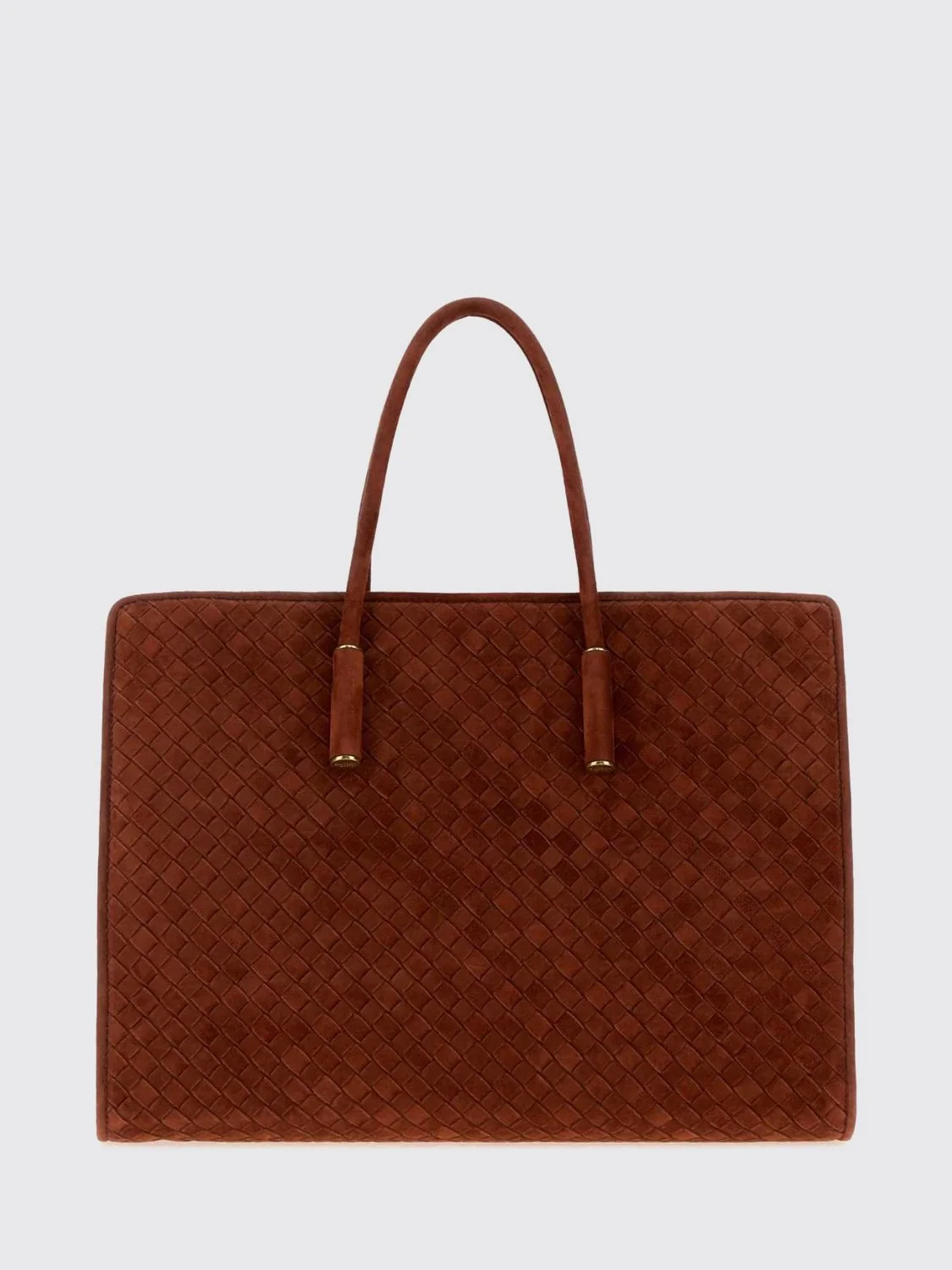 BOTTEGA VENETA OS barbara woven suede leather shoulder bag