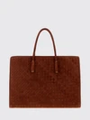 barbara woven suede leather shoulder bag