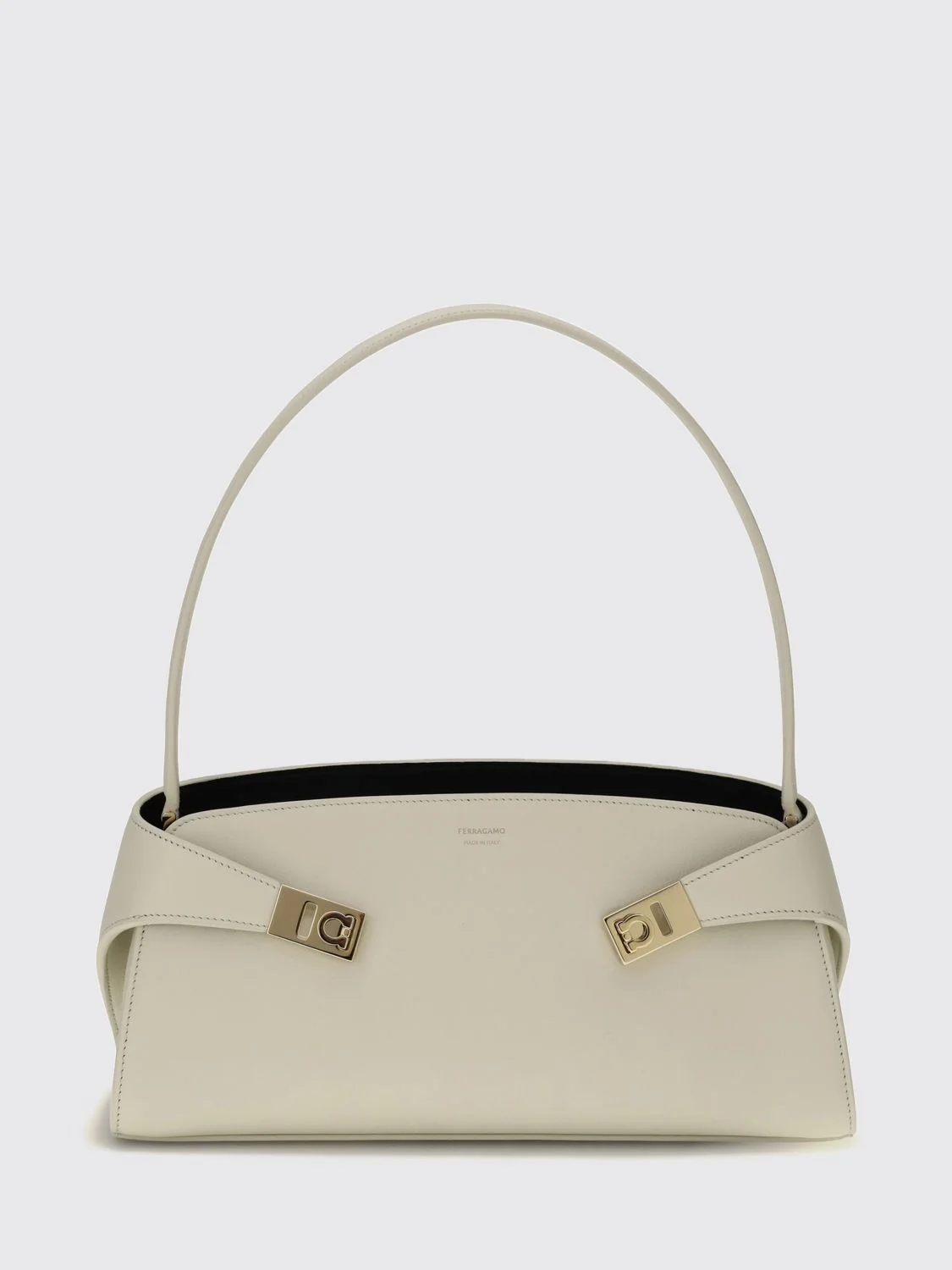 FERRAGAMO OS hug east-west leather shoulder bag with gancini buckle