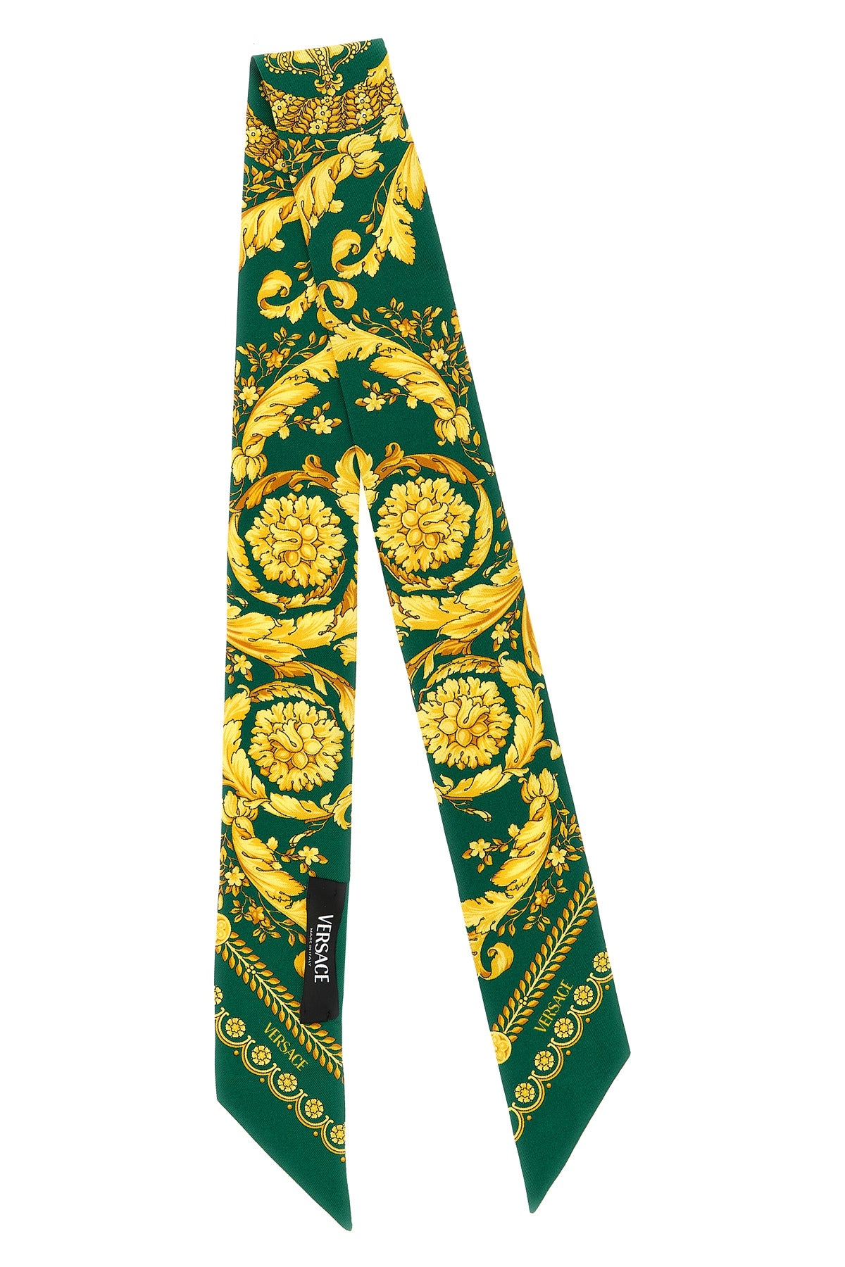 VERSACE OS bandeau in silk twill