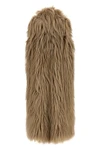 ice long vest in long-haired faux fur