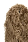 ice long vest in long-haired faux fur