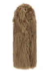 ice long vest in long-haired faux fur
