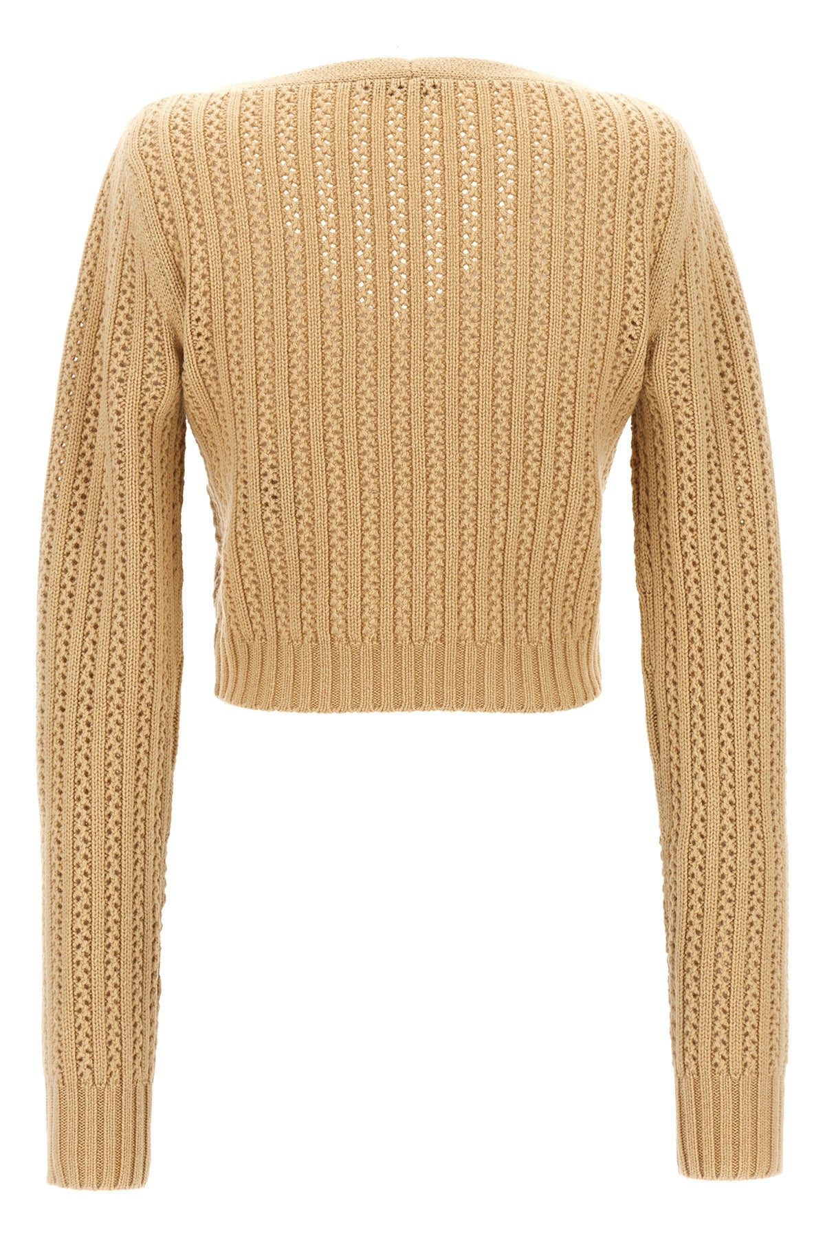 MAX MARA L ifrem cropped wool and cashmere sweater