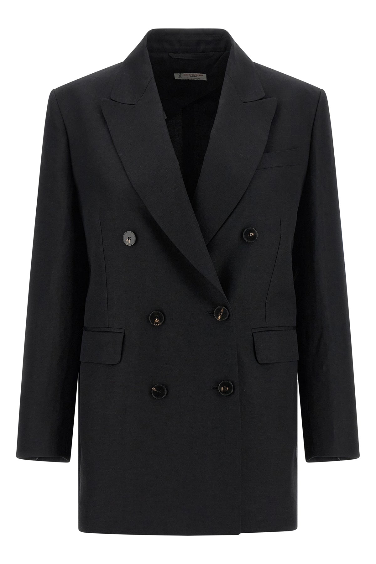 ALBERTO BIANI 38 double-breasted blazer in viscose and linen blend