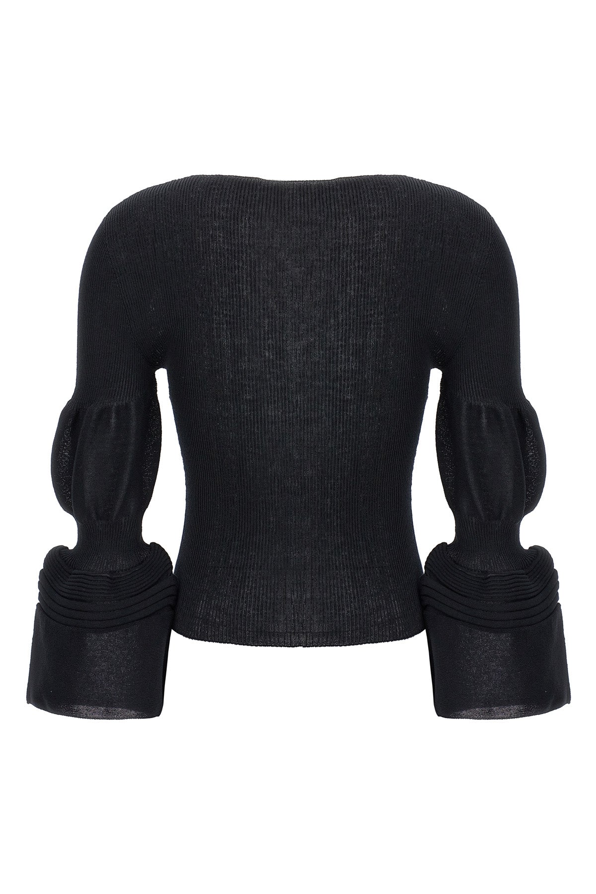 ISSEY MIYAKE 2 assemblage branch ramie blend knit top