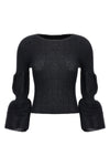 assemblage branch ramie blend knit top