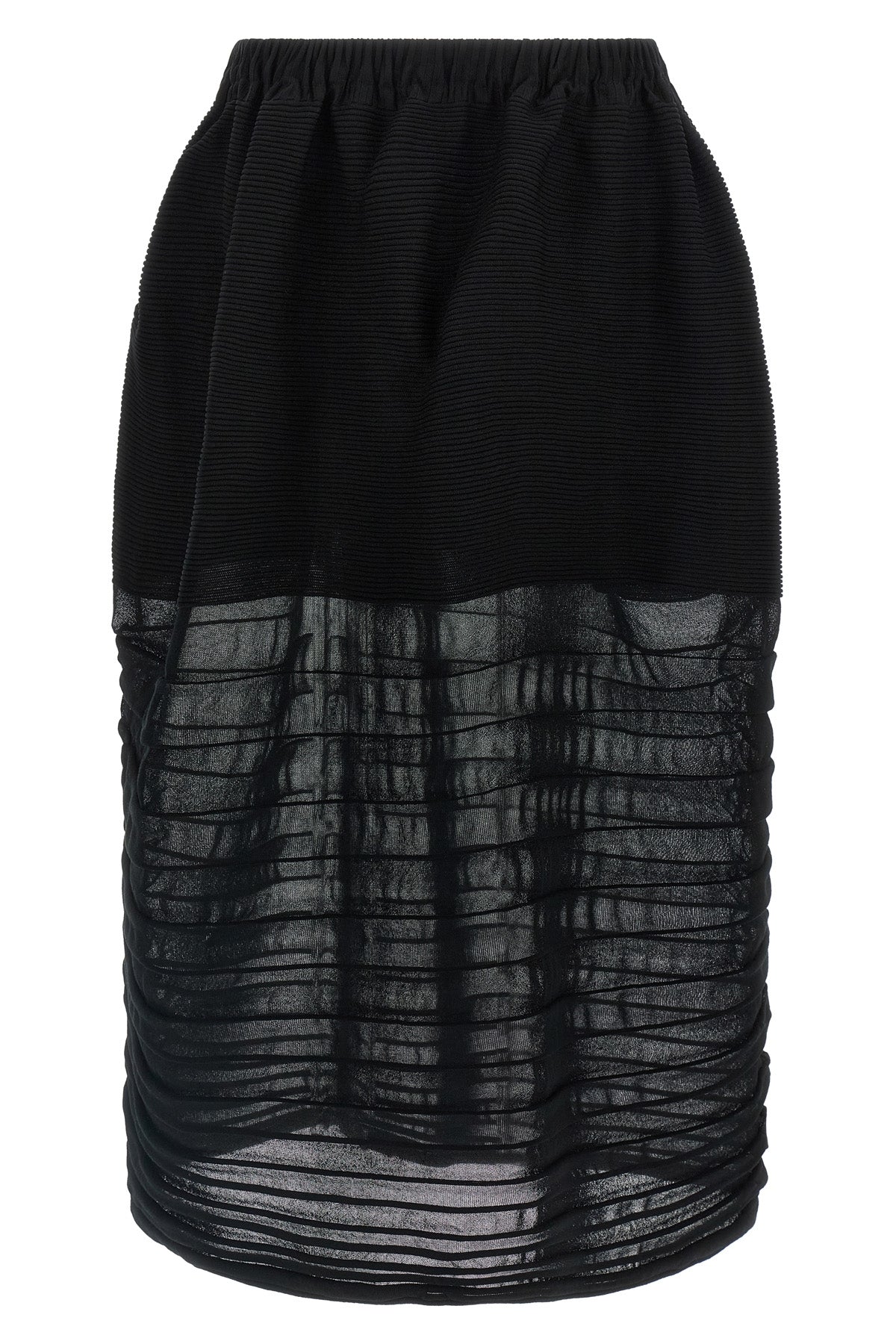 ISSEY MIYAKE 2 moving knit fabric midi skirt