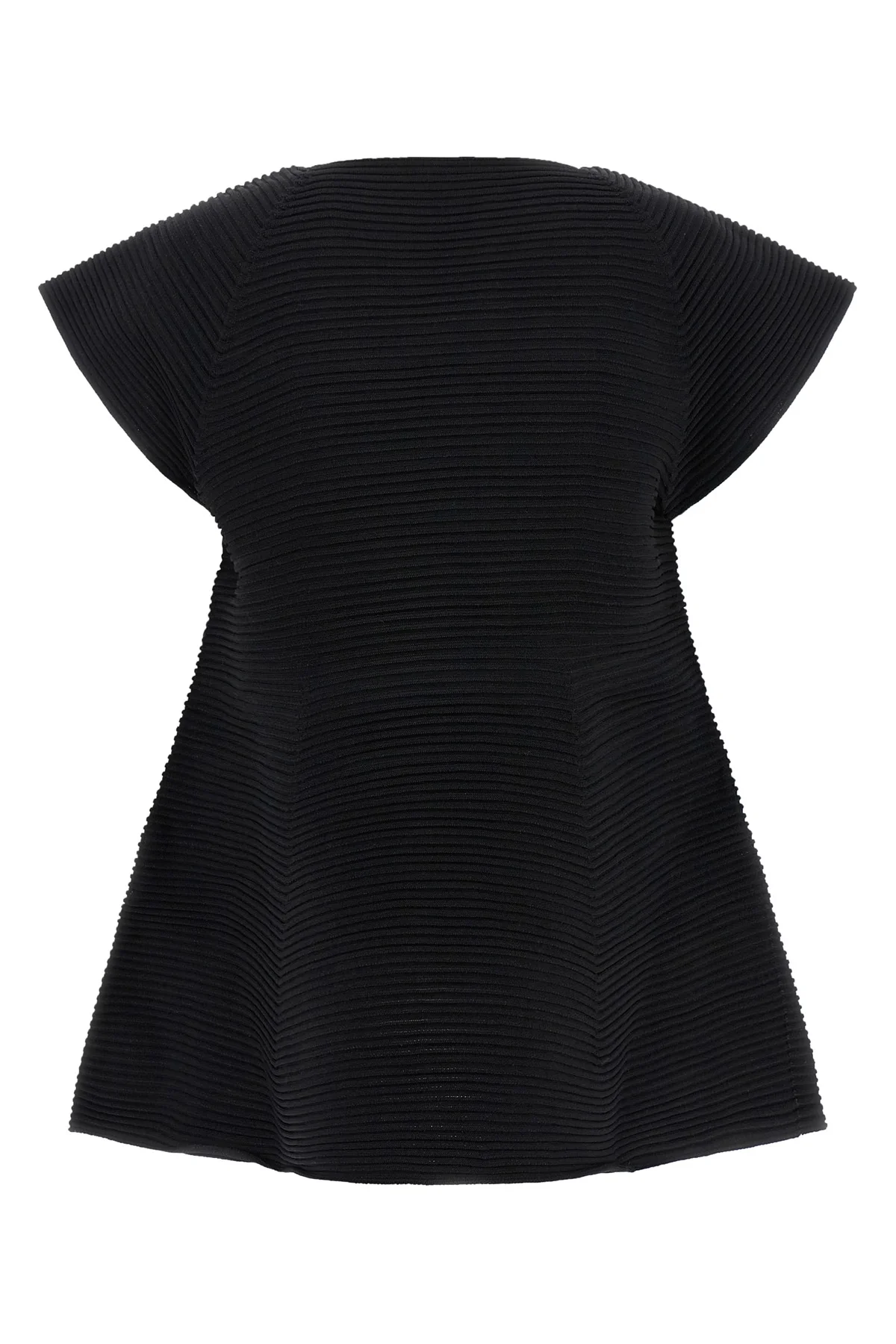 mini corrugated knit dress in ribbed fabric