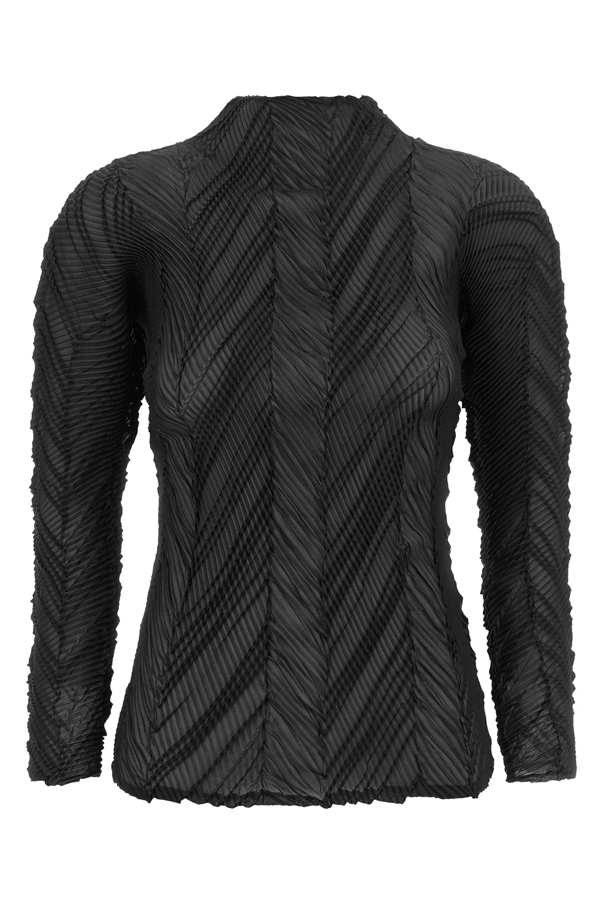 the issey miyake zigzag pleats knit redefines knitwear codes through a complex