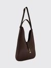 grained calfskin hobo bag with monogram logo
