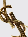 cassandre ysl monogram brooch in golden brass
