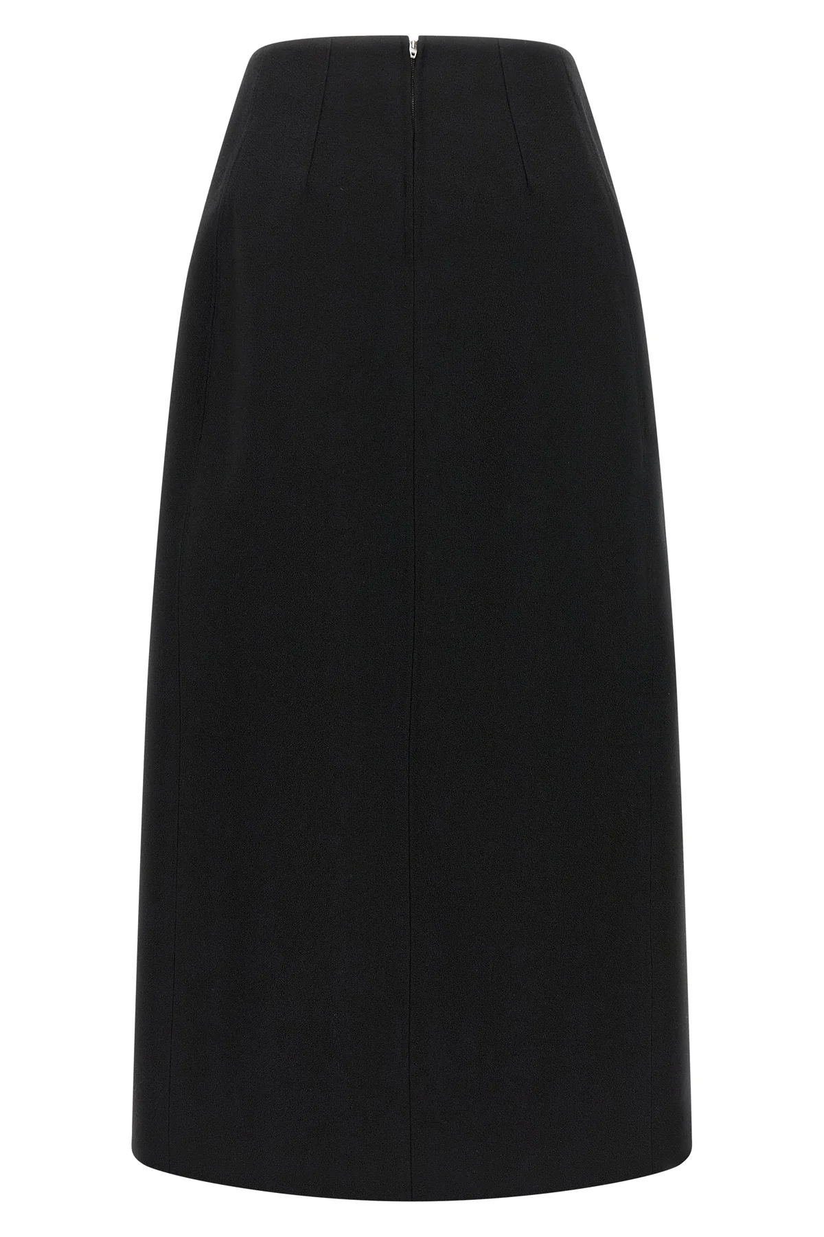 the jil sander skirt redefines the codes of contemporary tailoring through a scu