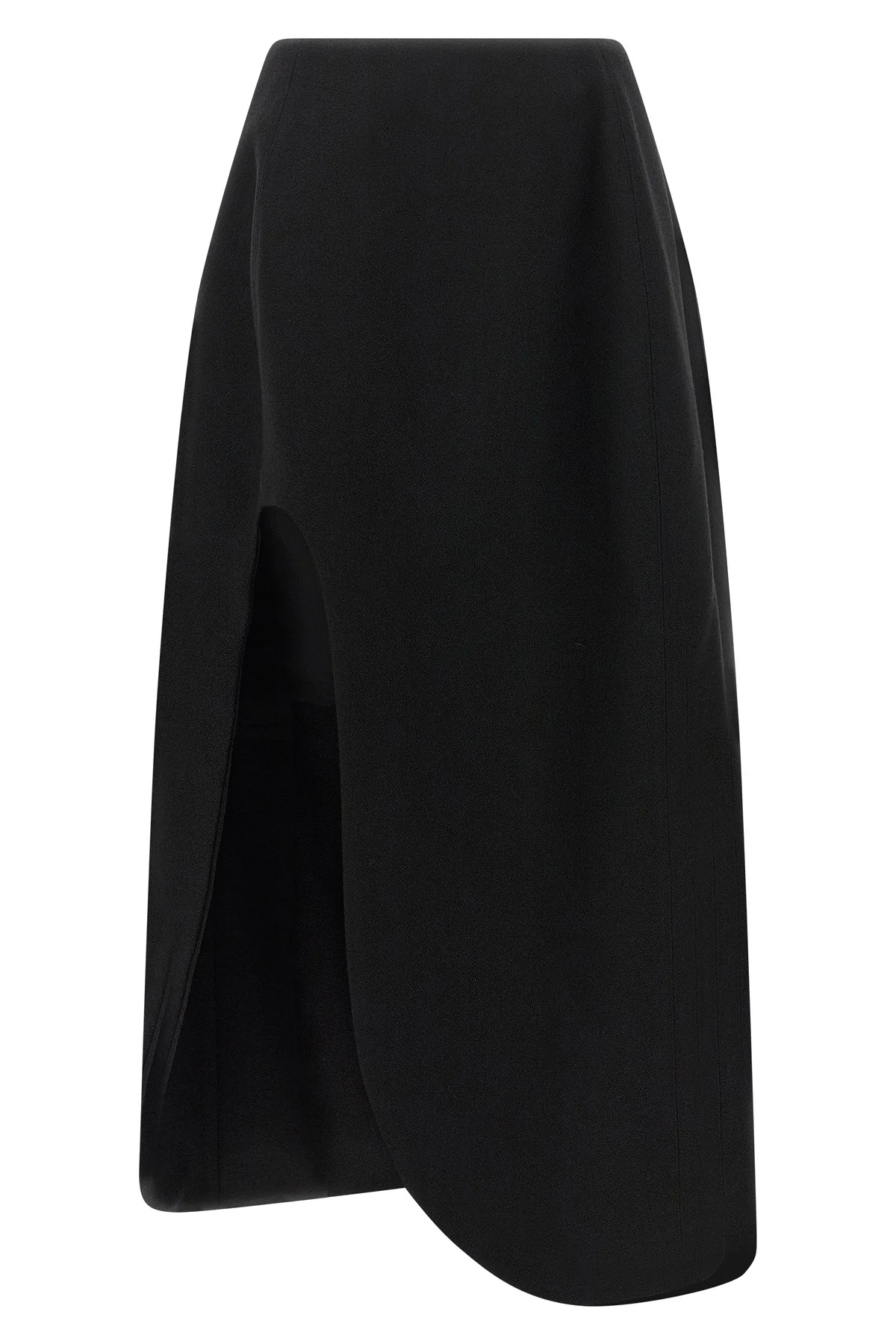 the jil sander skirt redefines the codes of contemporary tailoring through a scu