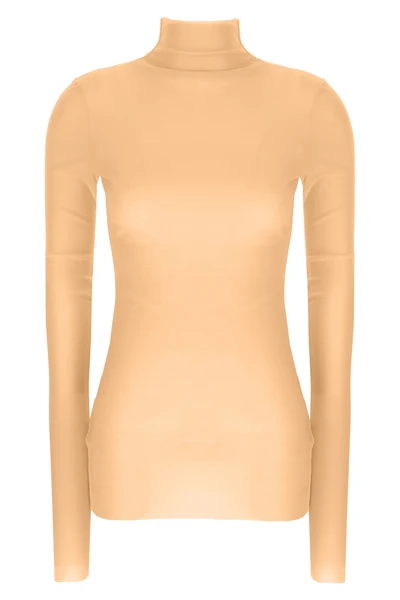 silk turtleneck top