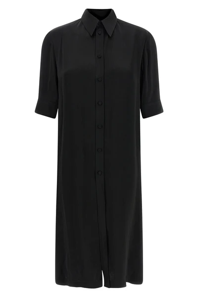 long shirt in fluid viscose