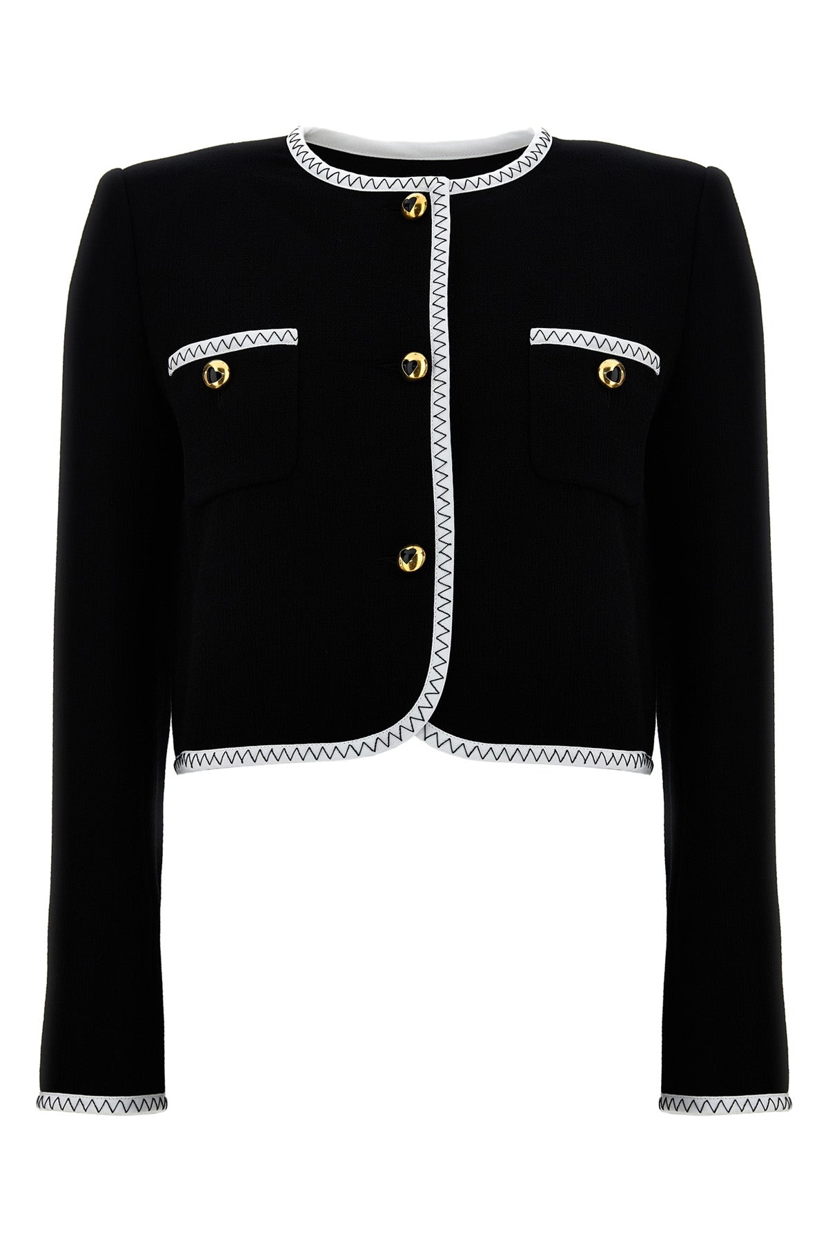 MOSCHINO 44 short jacket in crepe viscose blend