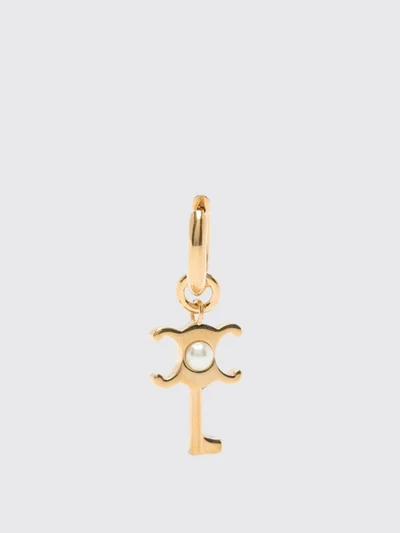 triomphe gold-tone necklace with synthetic pearls