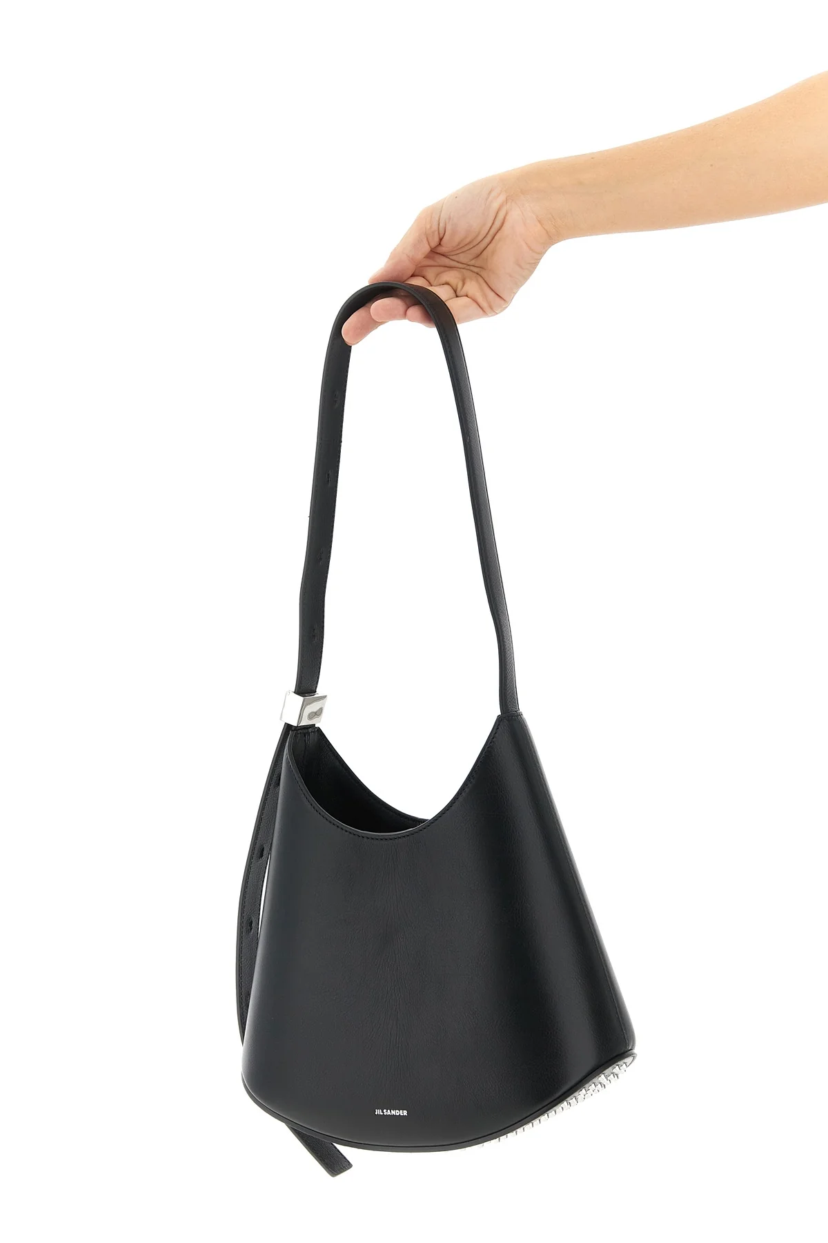 JIL SANDER OS small eldorado leather shoulder bag