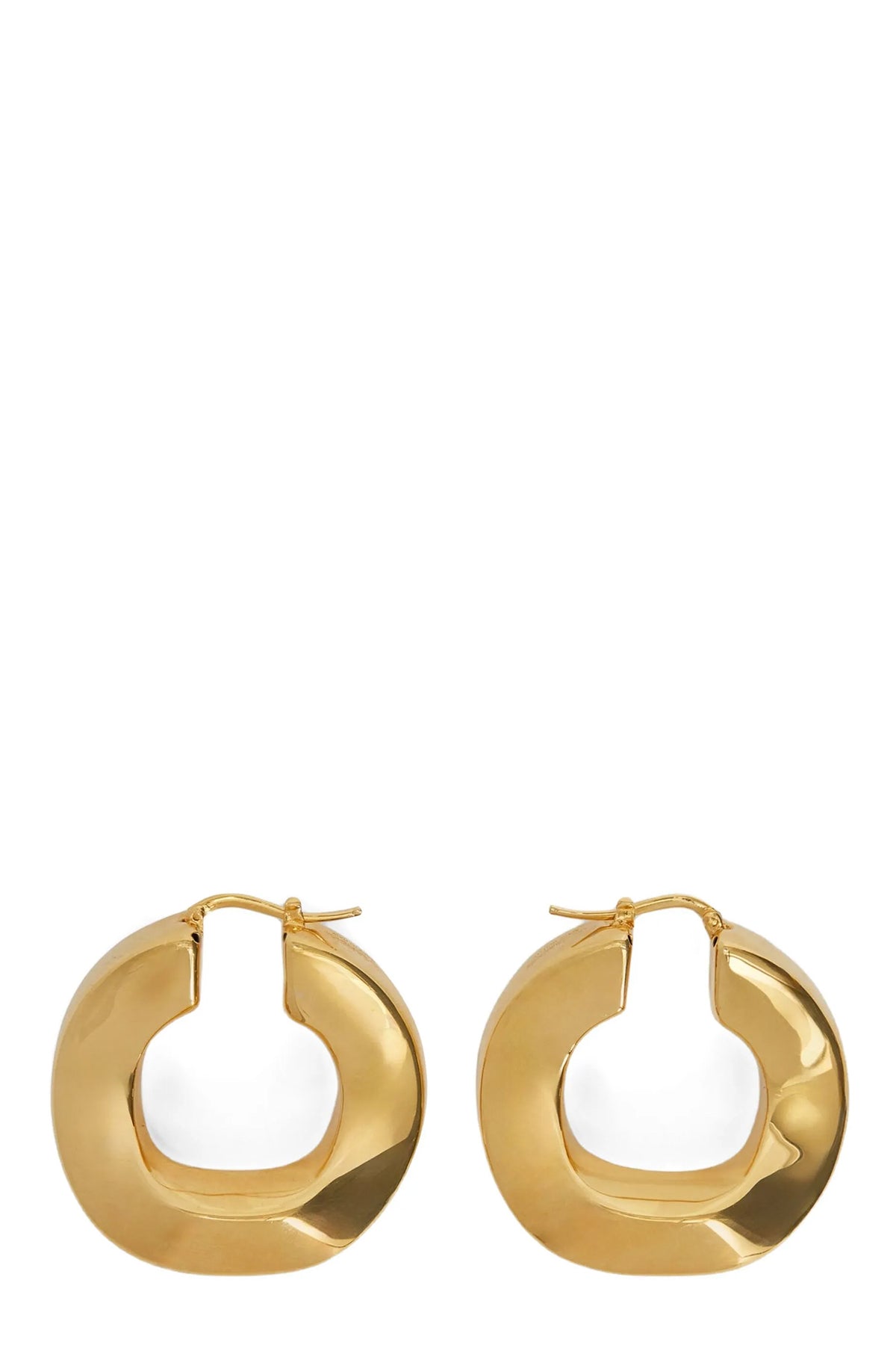 JIL SANDER OS 2104 hoop earrings in handmade copper