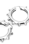 731 hoop earrings in handmade brass