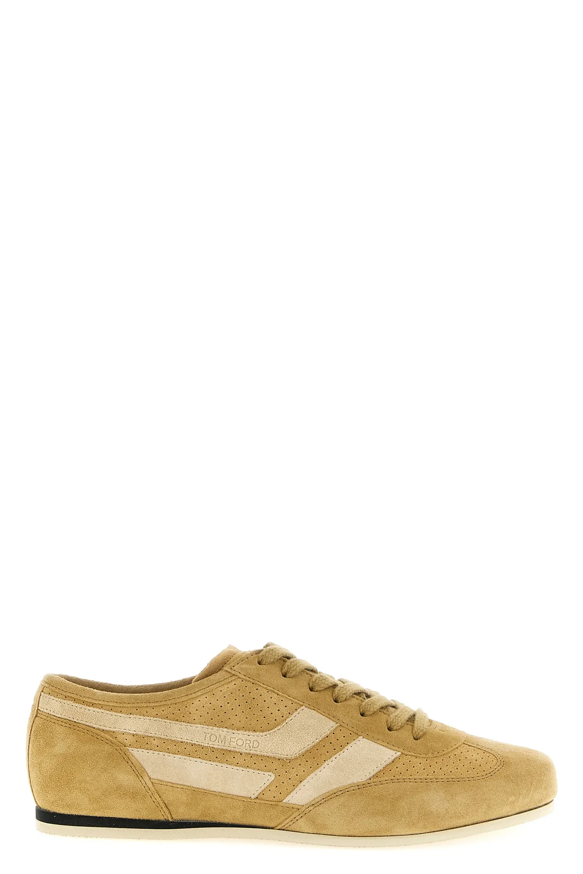 TOM FORD 40 brook openwork suede sneakers