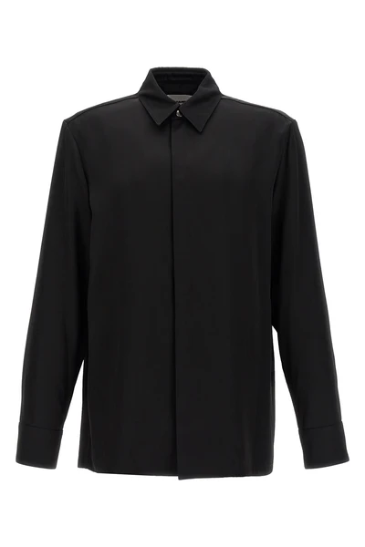 121 viscose and silk blend twill shirt
