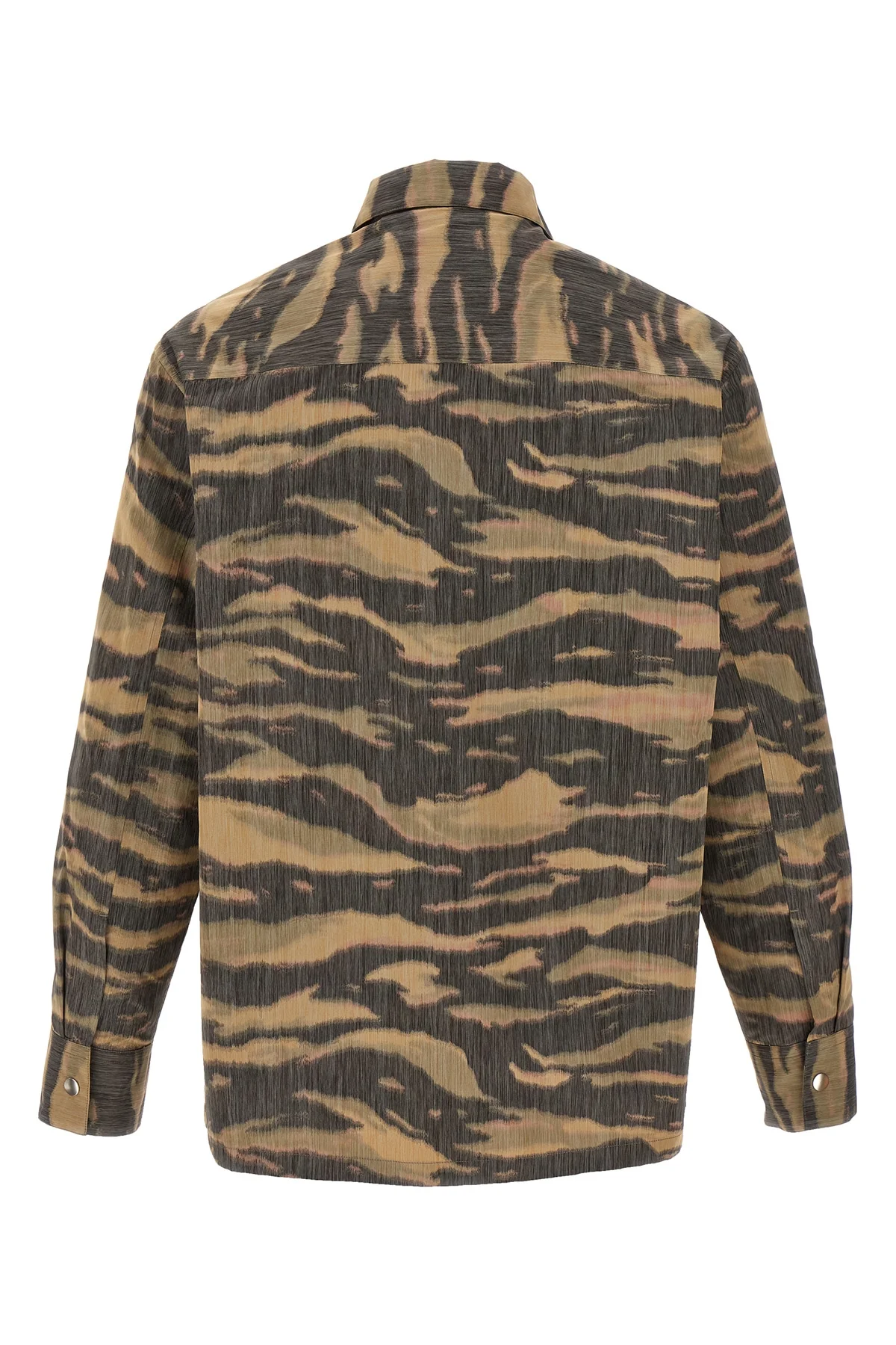106 shirt in technical silk chiné