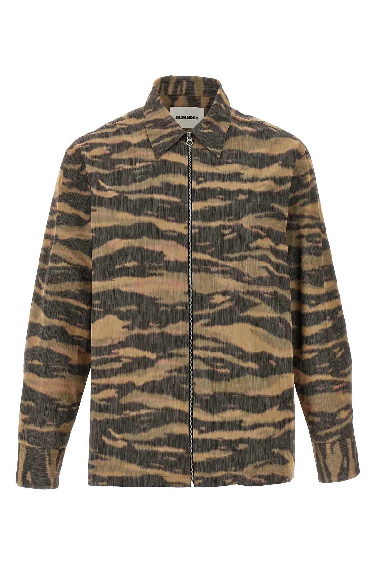 JIL SANDER 50 106 shirt in technical silk chiné