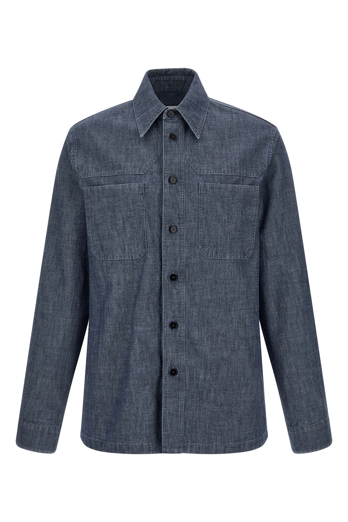 JIL SANDER 41 cm 203 chambray cotton shirt