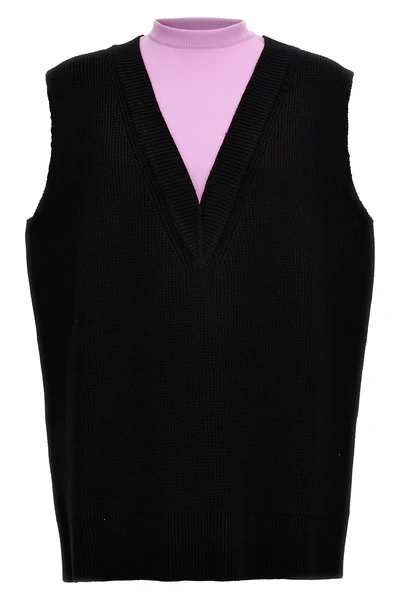wool blend knit vest