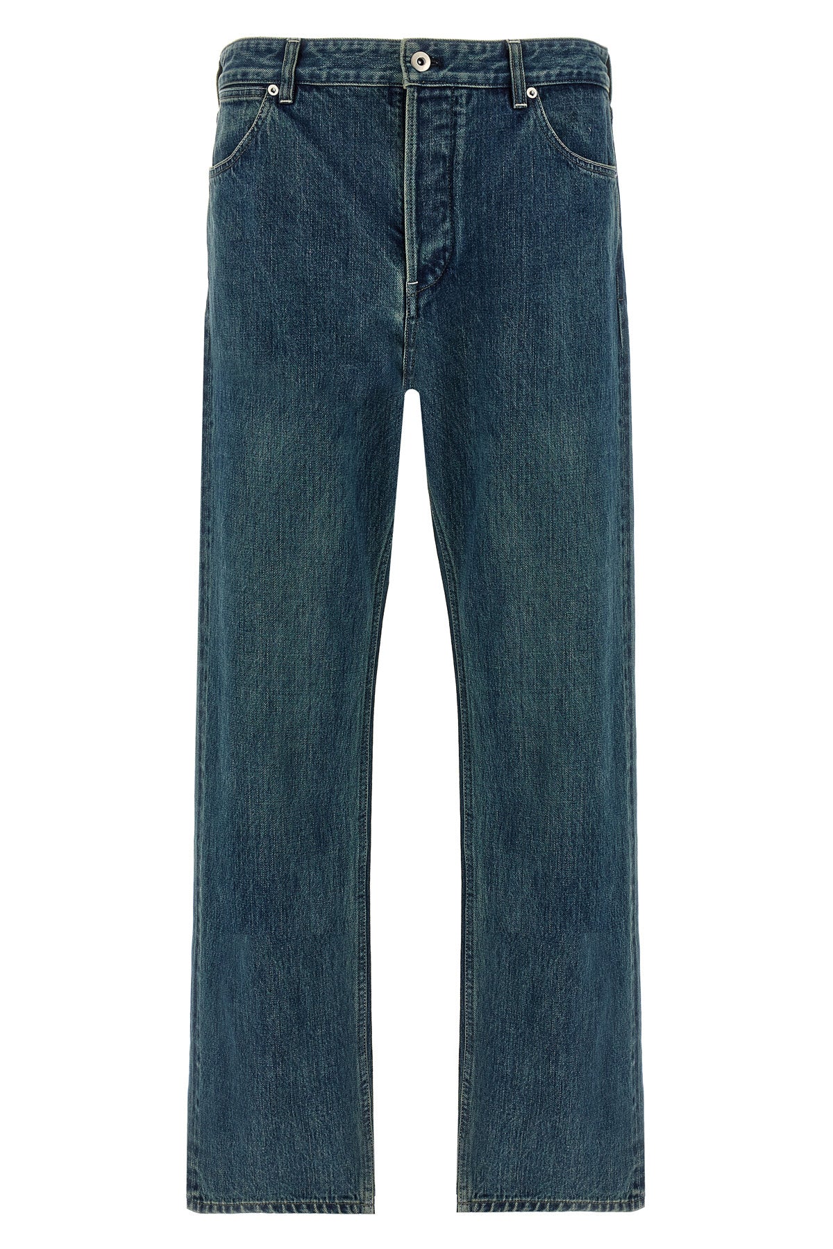 JIL SANDER 30 266 jeans in washed and bleached raw japanese denim
