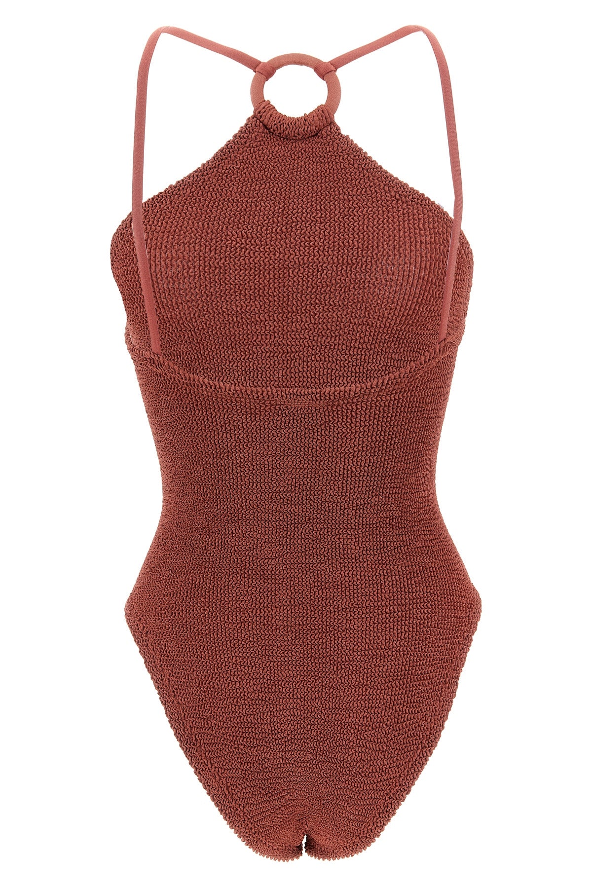 HUNZA G OS jasmine one-piece swimsuit in original crinkle(tm)