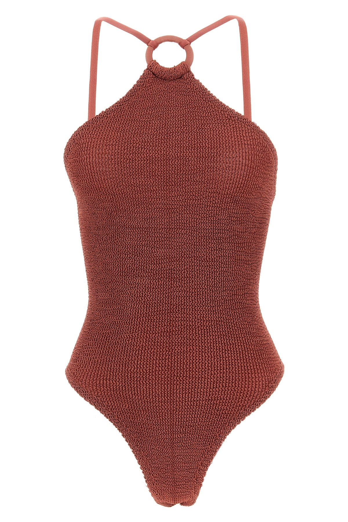 HUNZA G OS jasmine one-piece swimsuit in original crinkle(tm)